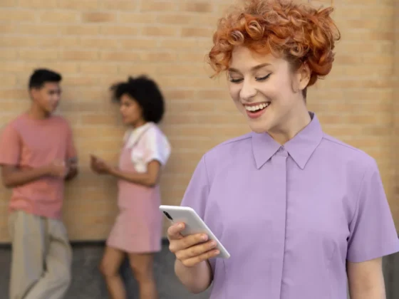 Usuario consultando su celular para mandar dinero desde una app de remesas desde USA